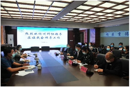 红河州科学技术协会到红河州抗癌协会调研